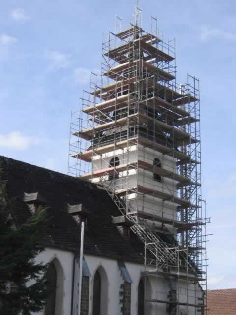 Kirchturmeinrüstung Serkenrode